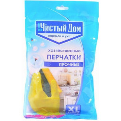 Перчатки резиновые латексные Чистый Дом (S) 1/12 06-892 Перчатки резиновые латексные Чистый Дом (S) 1/12 06-892