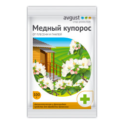 Фунгицид МЕДНЫЙ КУПОРОС пак 100 гр. 1/150 Август Фунгицид МЕДНЫЙ КУПОРОС пак 100 гр. 1/150 Август