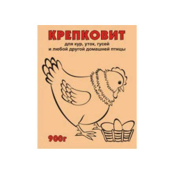 БВД КРЕПКОВИТ Макроэлем-ы для с/птицы 900г 1/10 ВХ ** БВД КРЕПКОВИТ Макроэлем-ы для с/птицы 900г 1/10 ВХ **
