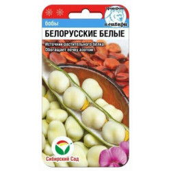 Бобы Белорусские белые (среднесп) 5 шт Сиб сад Бобы Белорусские белые (среднесп) 5 шт Сиб сад