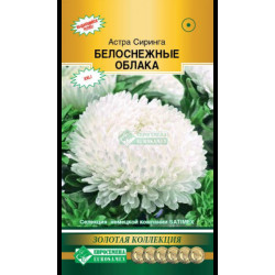Цветы Астра СИРИНГА БЕЛОСНЕЖНЫЕ ОБЛАКА (выс 60 см, махров, пирамид форма) 0,1 гр Евросемена Цветы Астра СИРИНГА БЕЛОСНЕЖНЫЕ ОБЛАКА (выс 60 см, махров, пирамид форма) 0,1 гр Евросемена