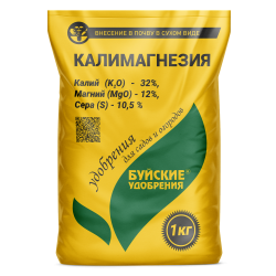 Удобрение Калимагнезия (К32 Mg12 S10,5) 1 кг. Буй 1/13 Удобрение Калимагнезия (К32 Mg12 S10,5) 1 кг. Буй 1/13