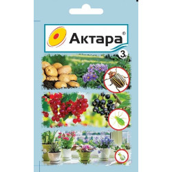 Инсектицид АКТАРА контактно-кишечный 3 г цв.пакет ВХ 1/300 Инсектицид АКТАРА контактно-кишечный 3 г цв.пакет ВХ 1/300